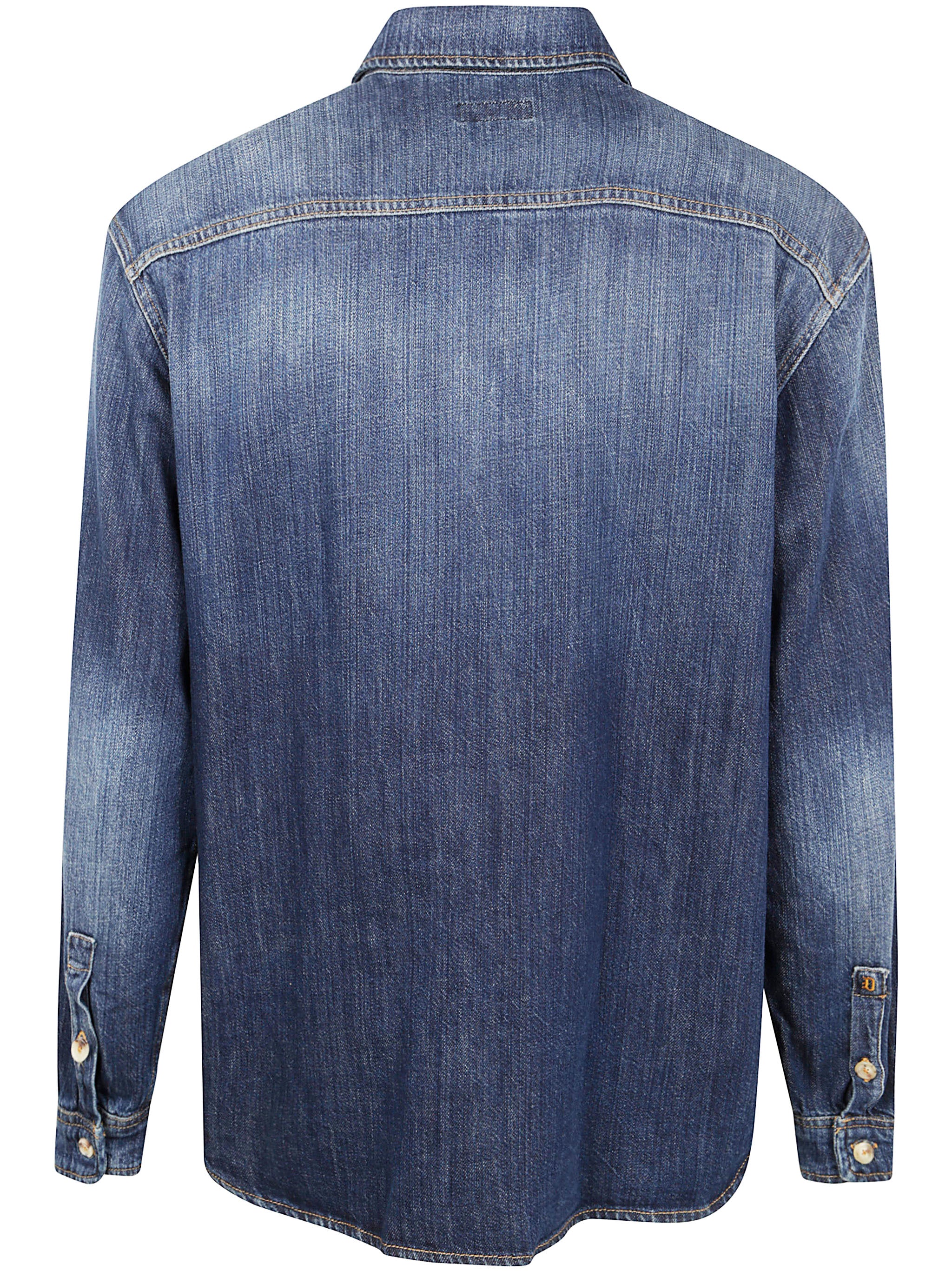 DONDUP Cotton Denim Shirt for Men - SS25 Collection
