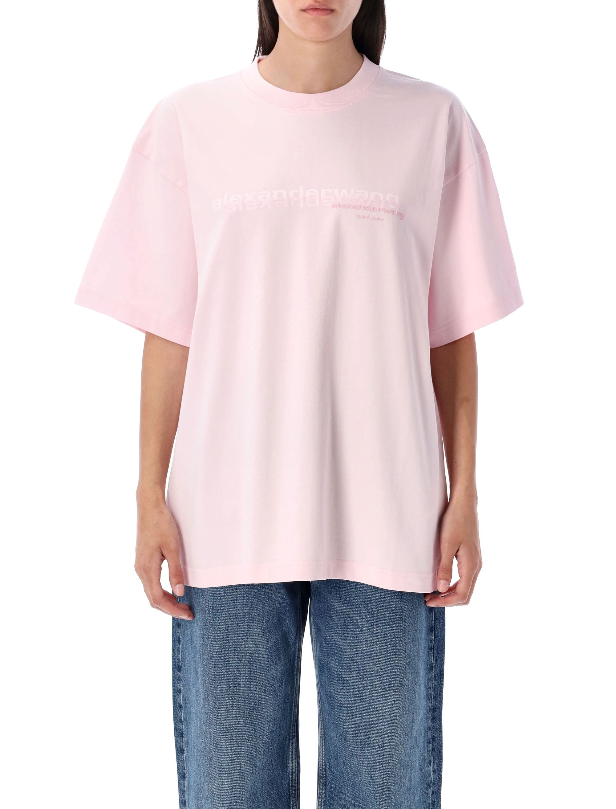 ALEXANDER WANG Oversized Logo T-Shirt - Boxy Fit