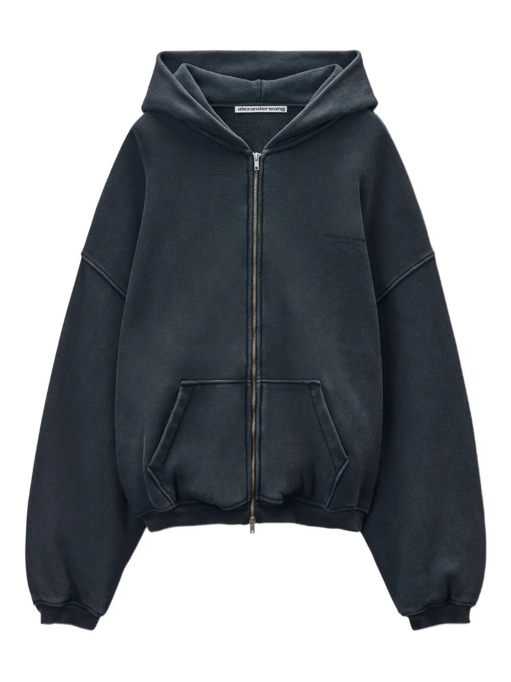 ALEXANDER WANG Cotton Logo Zip-Up Hoodie for Women