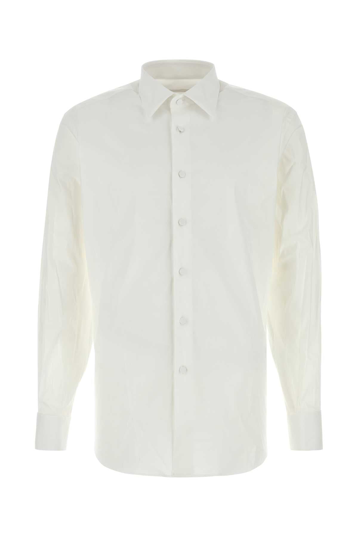 PRADA Stretch Cotton Blend Shirt for Men - SS25