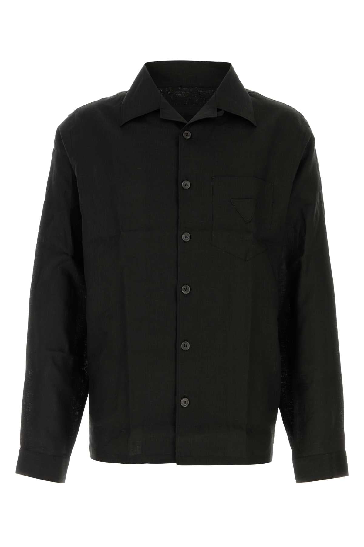 PRADA Linen Button-Up Shirt