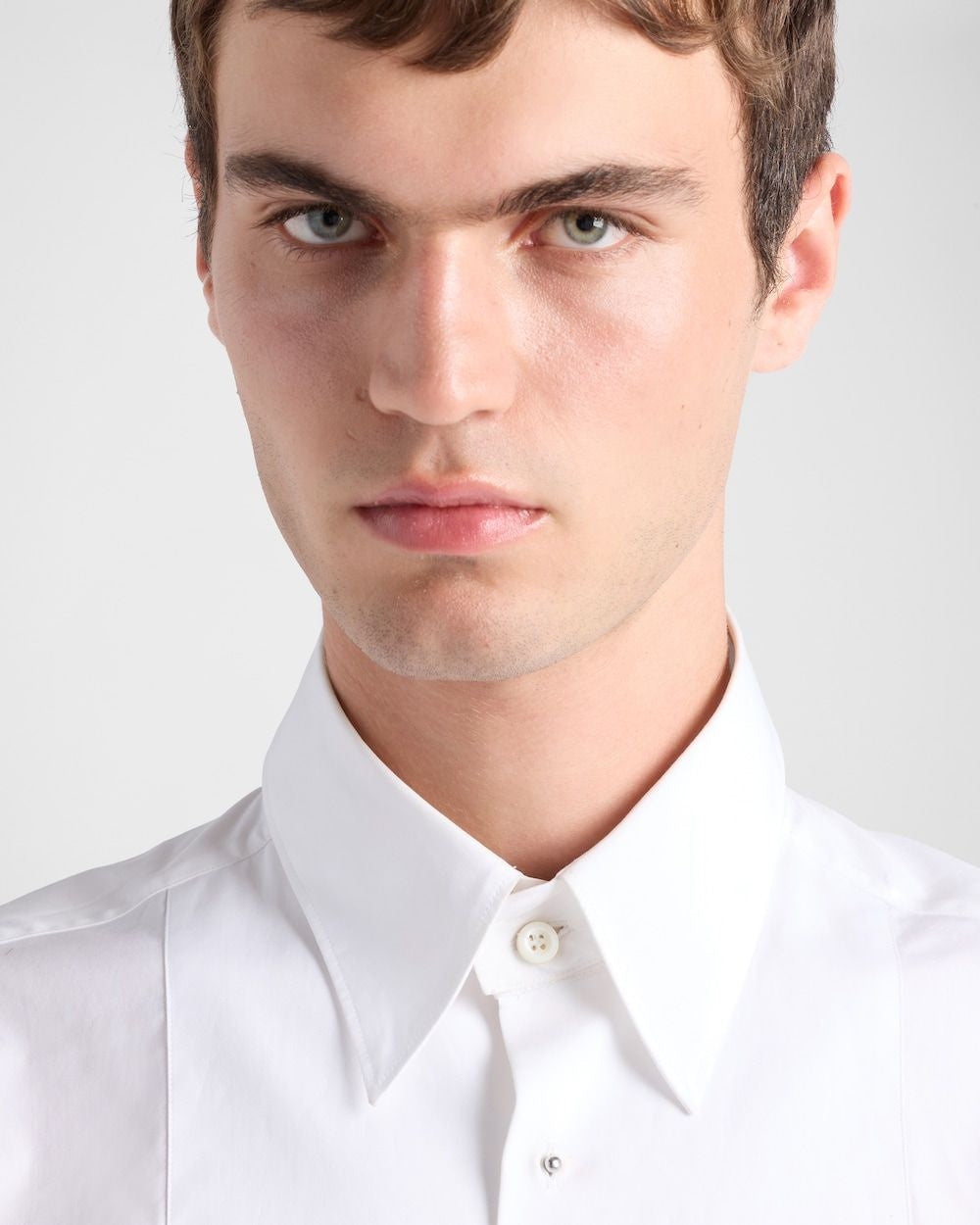 PRADA Elegant Smoking Popeline Shirt for Men