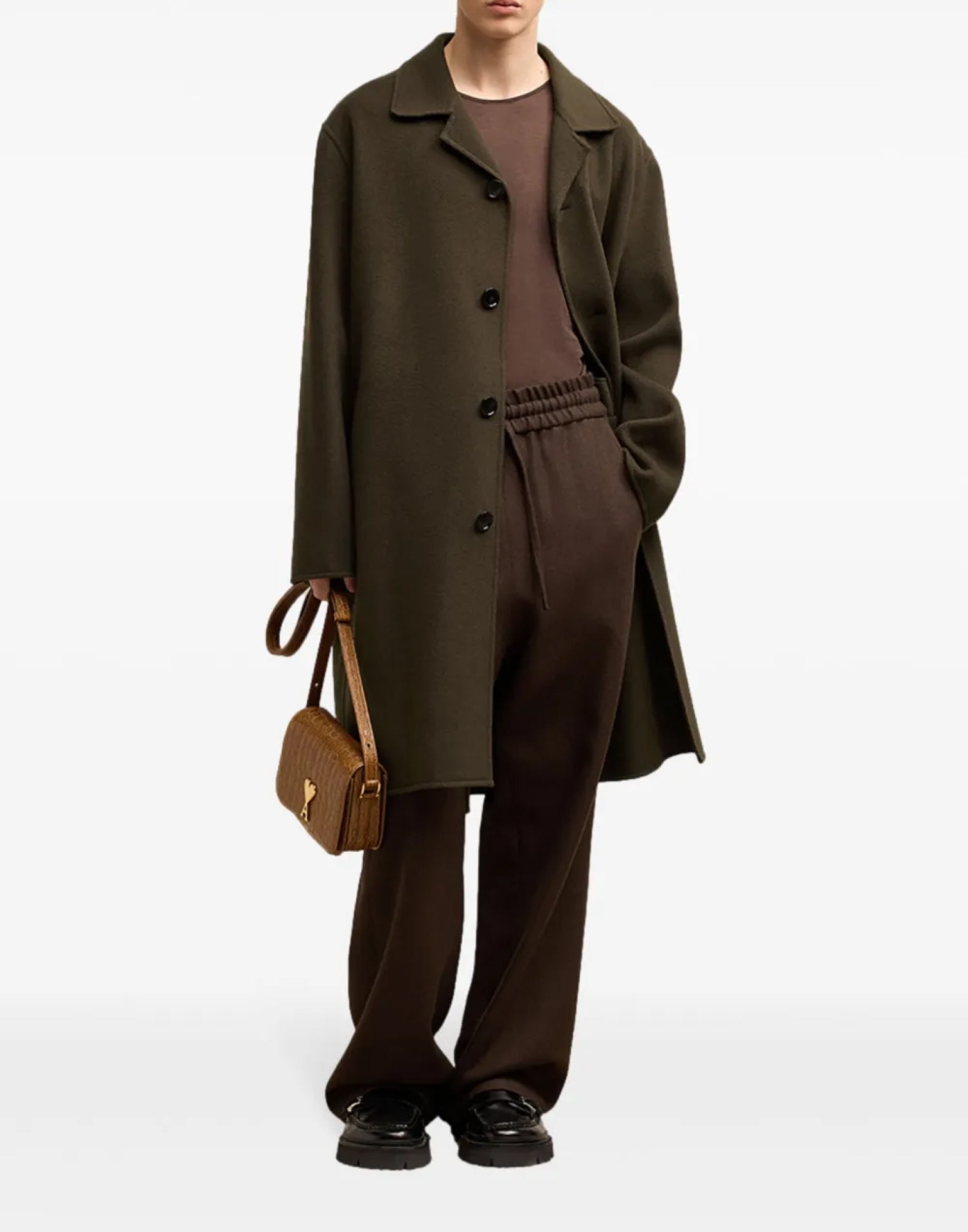 AMI PARIS Single-Breasted Car Jacket for Men