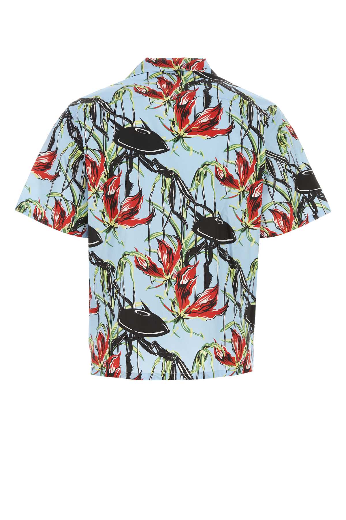PRADA Printed Poplin Shirt for Men - SS24