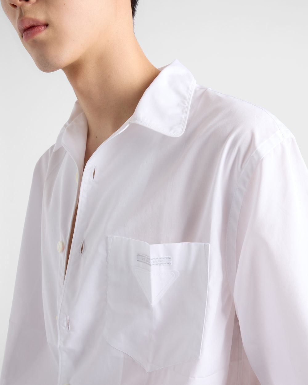 PRADA Classic Fit Cotton Shirt for Men