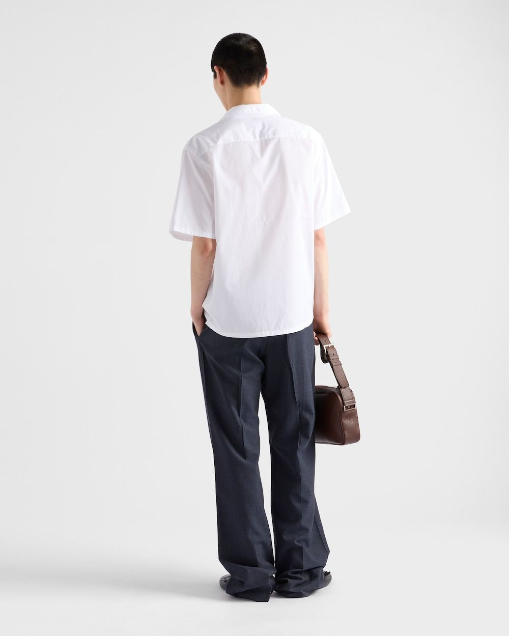 PRADA Classic Fit Cotton Shirt for Men