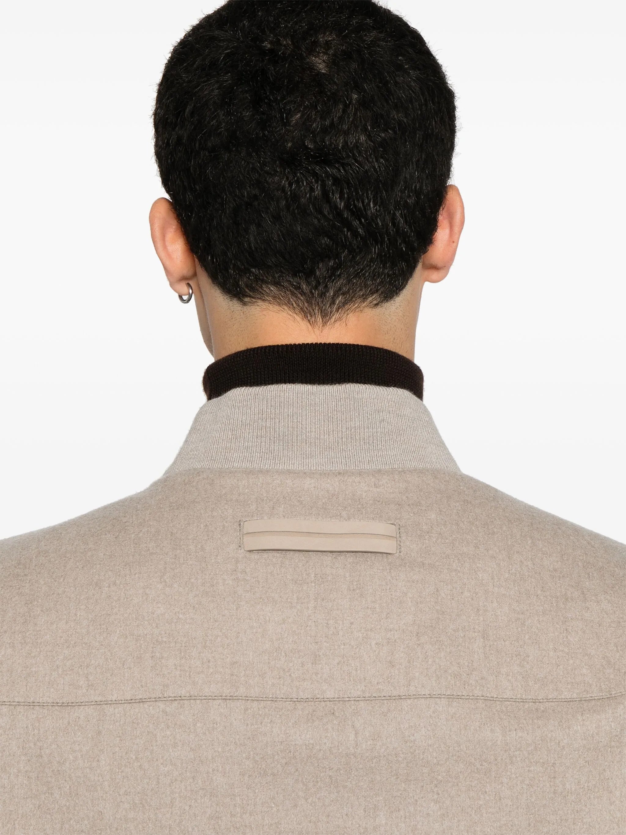 ZEGNA Men's Regular Fit Cashmere Elements Bomber Jacket - Size 50