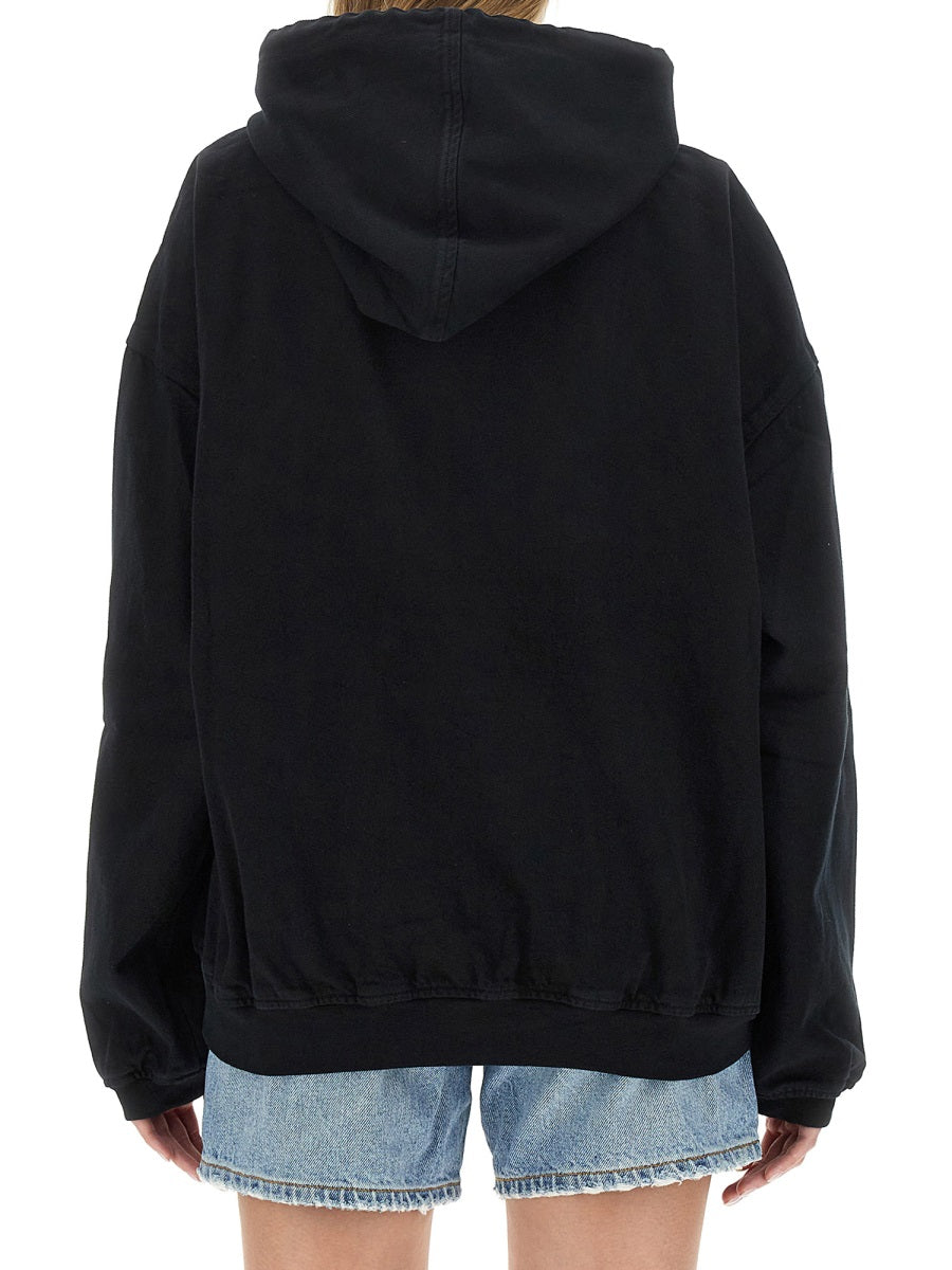 ALEXANDER WANG Oversized Logo Sweatshirt - Women’s S
