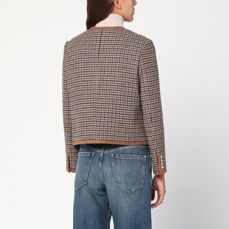 DUNST Checkered Design Tweed Jacket
