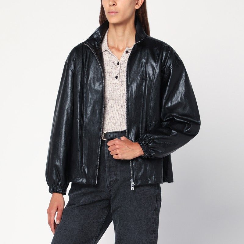 DUNST Faux Leather Zip Jacket for Women - FW25