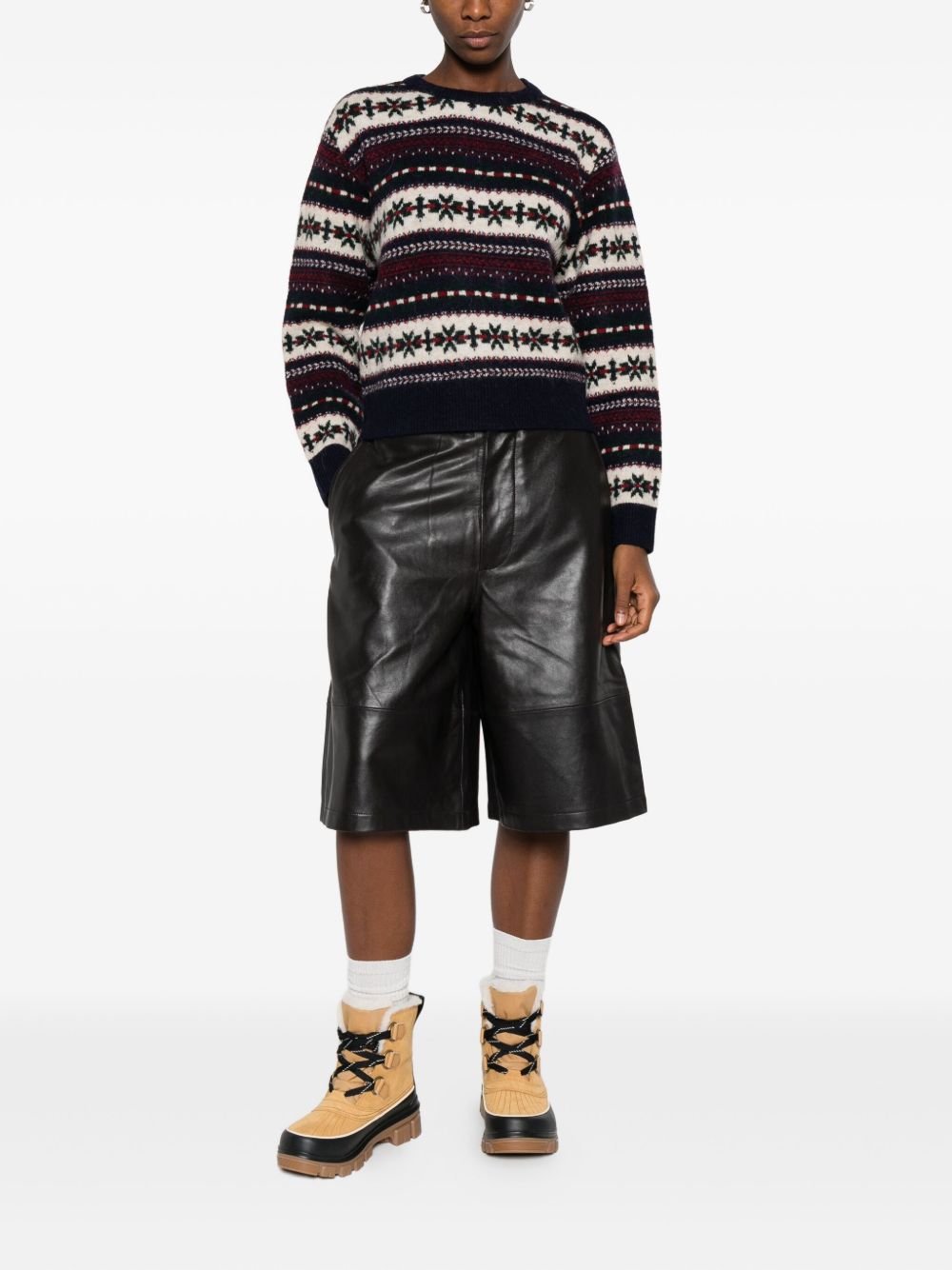 DUNST Wool Blend Crewneck Jumper for Women