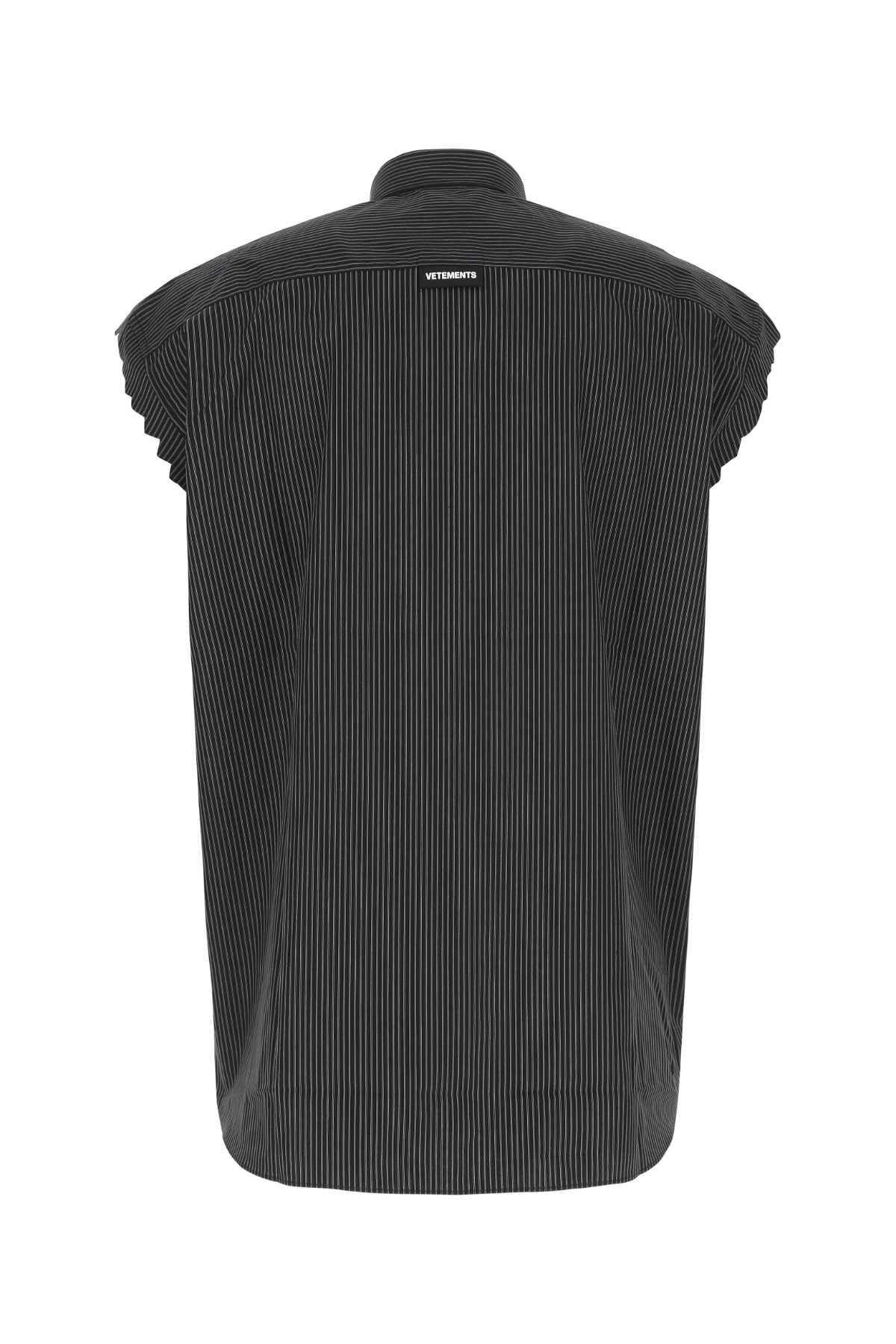 VETEMENTS Ribbed Poplin Shirt for Men