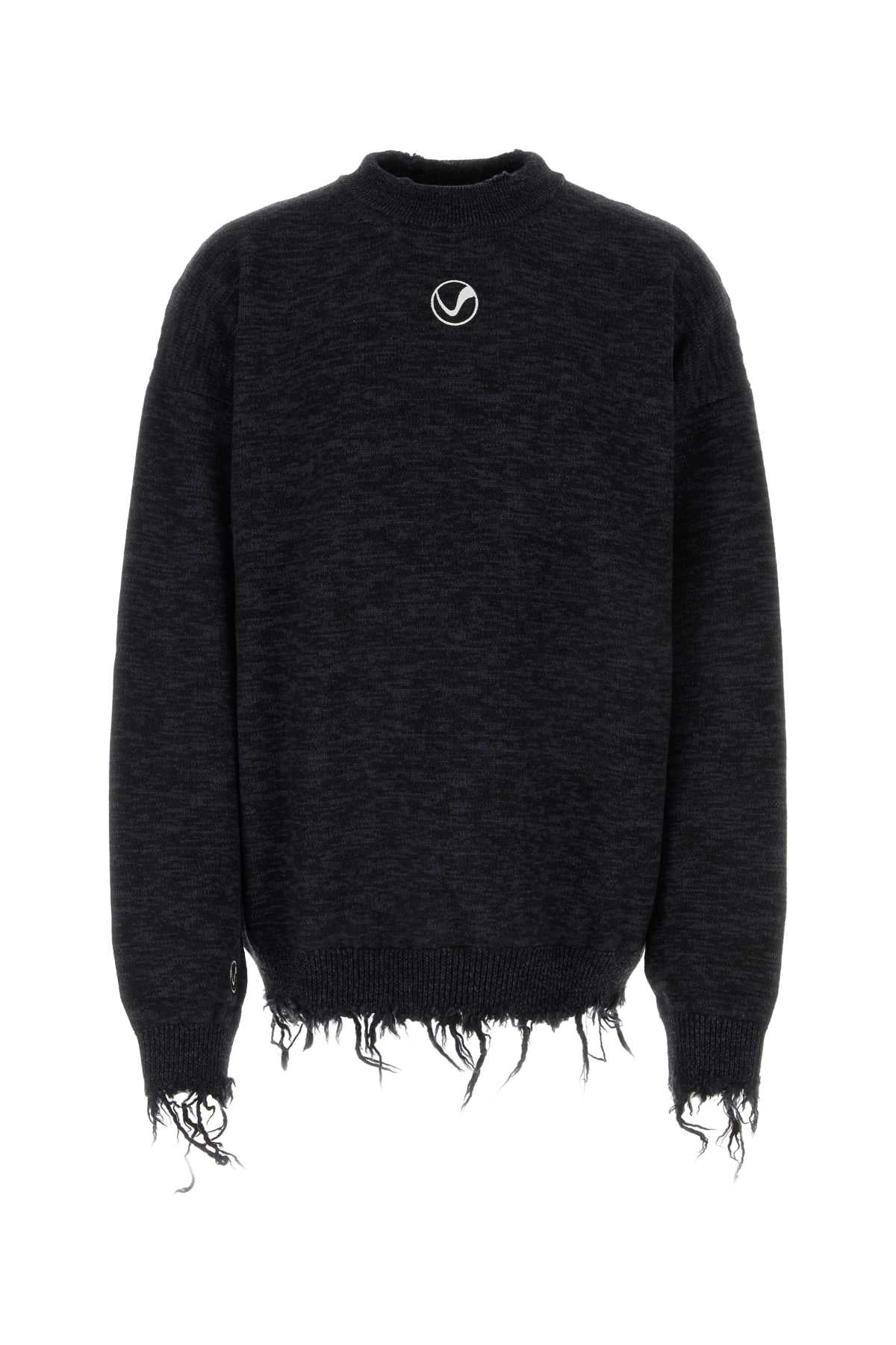 VETEMENTS Two-Tone Oversize Wool Sweater for Men