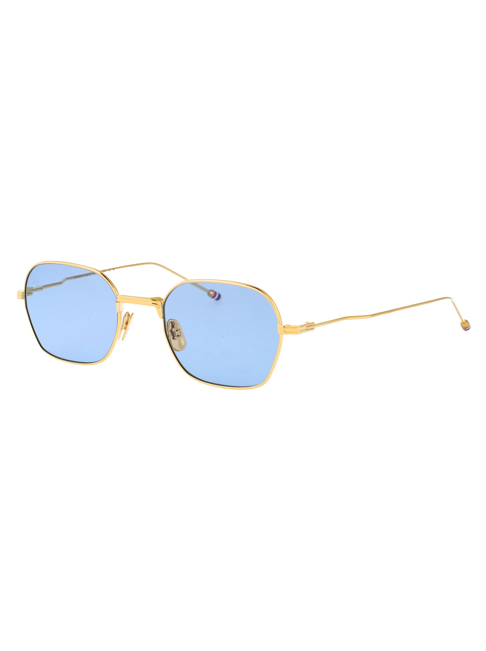 THOM BROWNE 18K Gold Plate Titanium Sunglasses for All Seasons