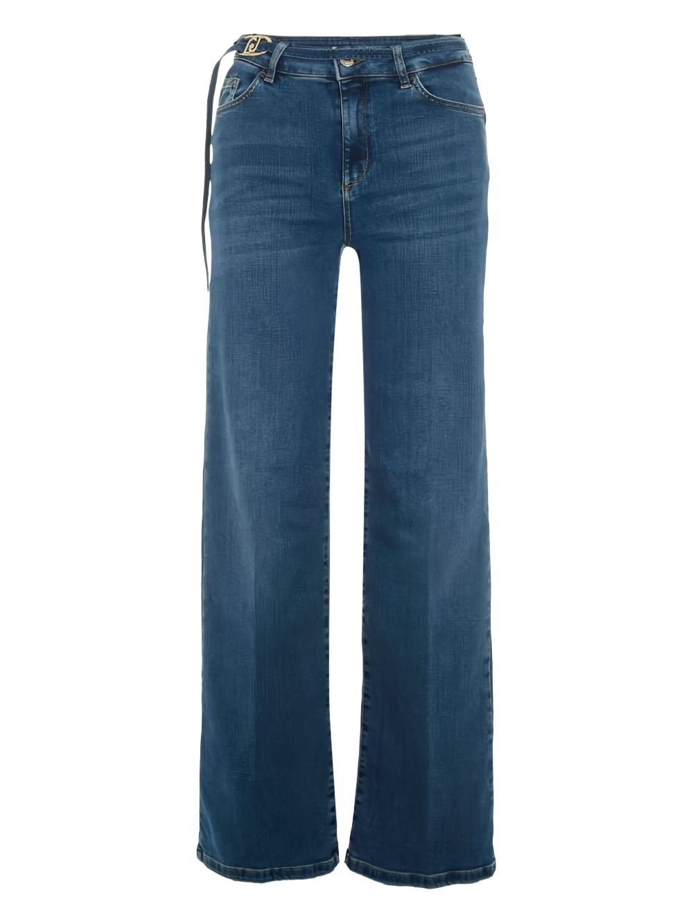 LIU JO Belt Detail Pants with Logo Buckle for Women