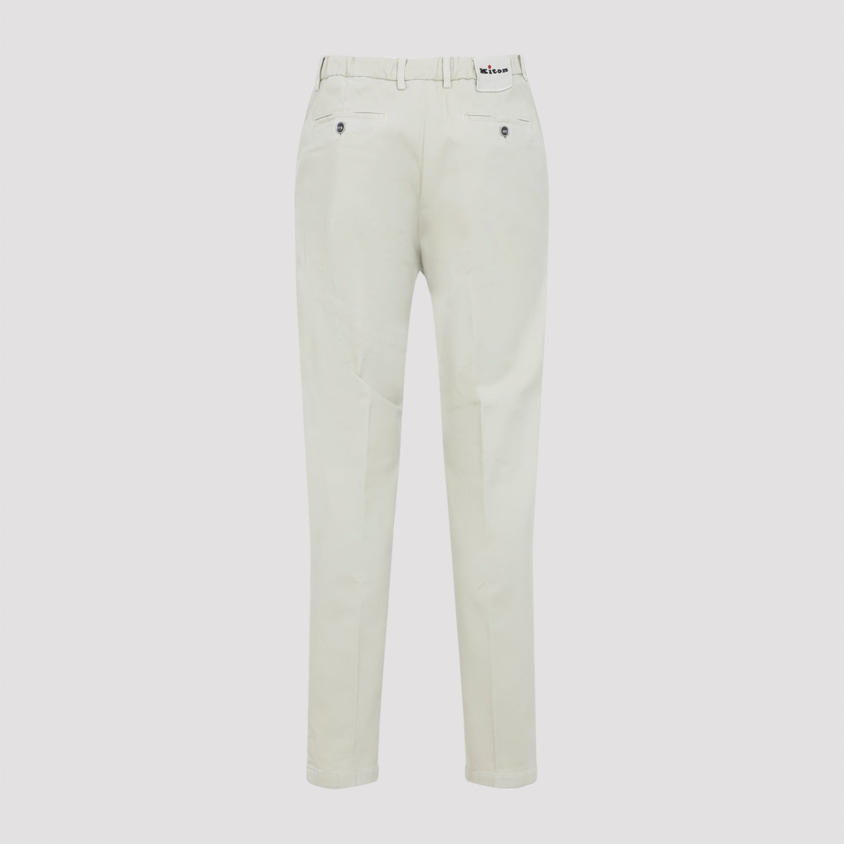 KITON Cotton Trousers for Men - Straight Hem Design