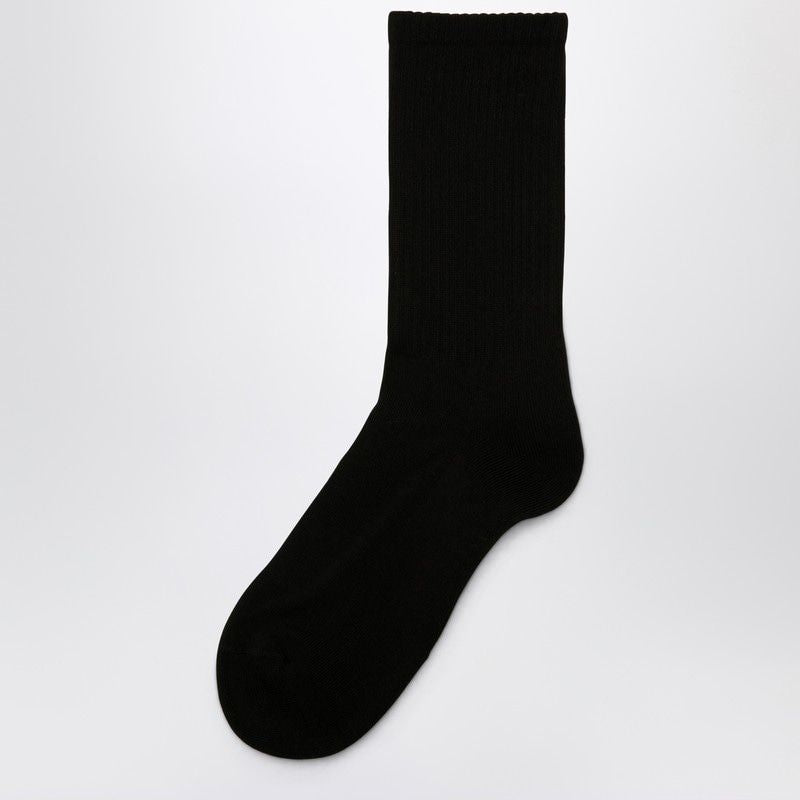 1989 STUDIO Ribbed Cotton Socks with Contrast Logo - Men’s Fashion Accessory