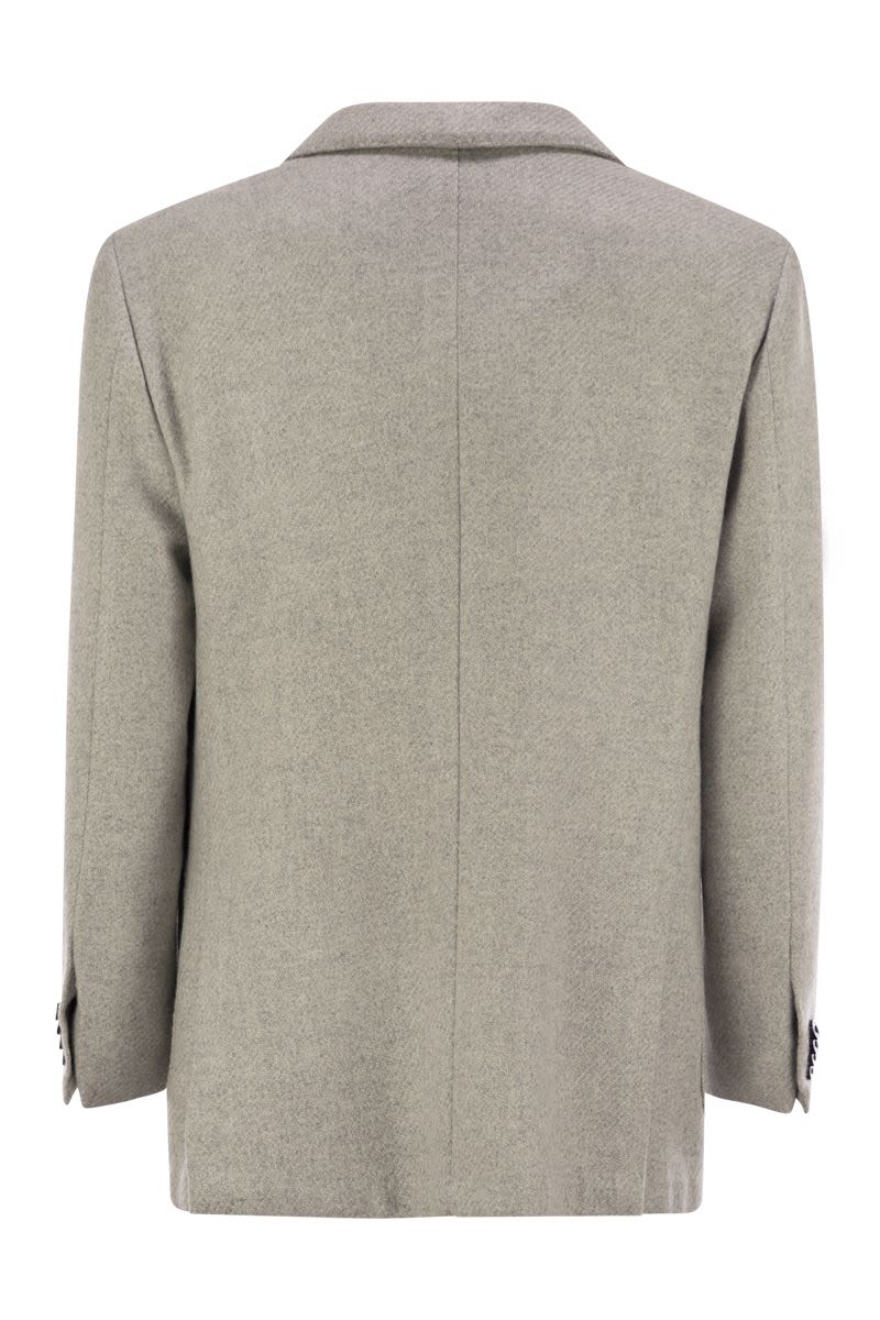 KITON Single-Breasted Cashmere Jacket for Men