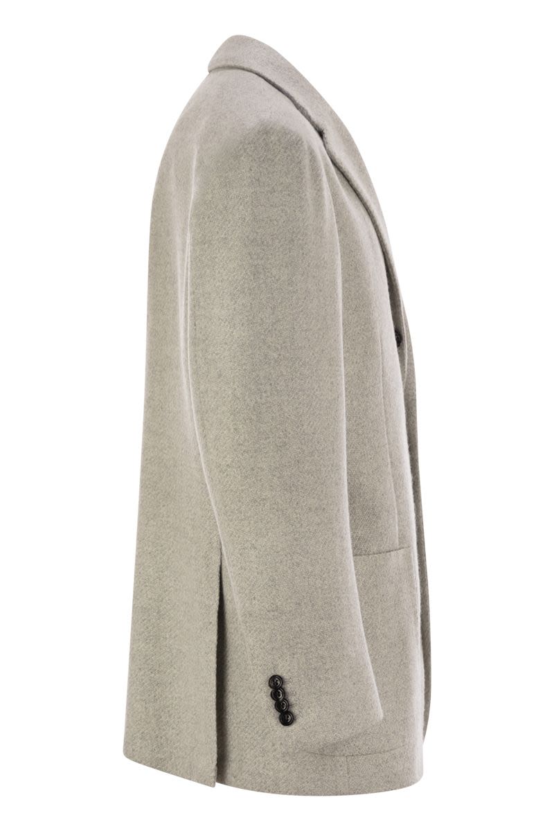 KITON Single-Breasted Cashmere Jacket for Men