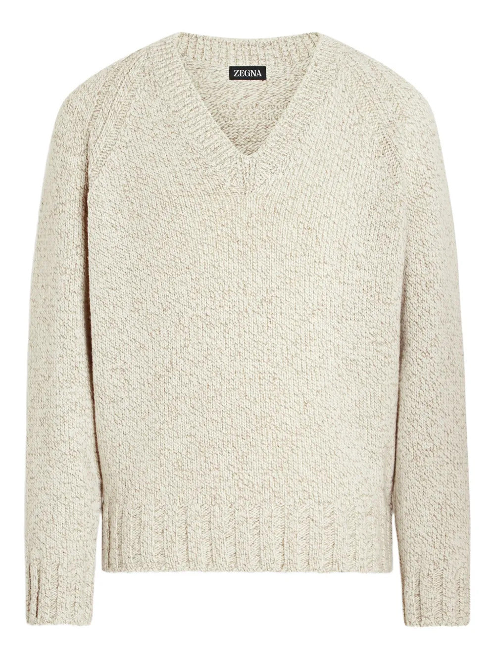 ZEGNA V-Neck Cashmere Blend Jumper - Size 48