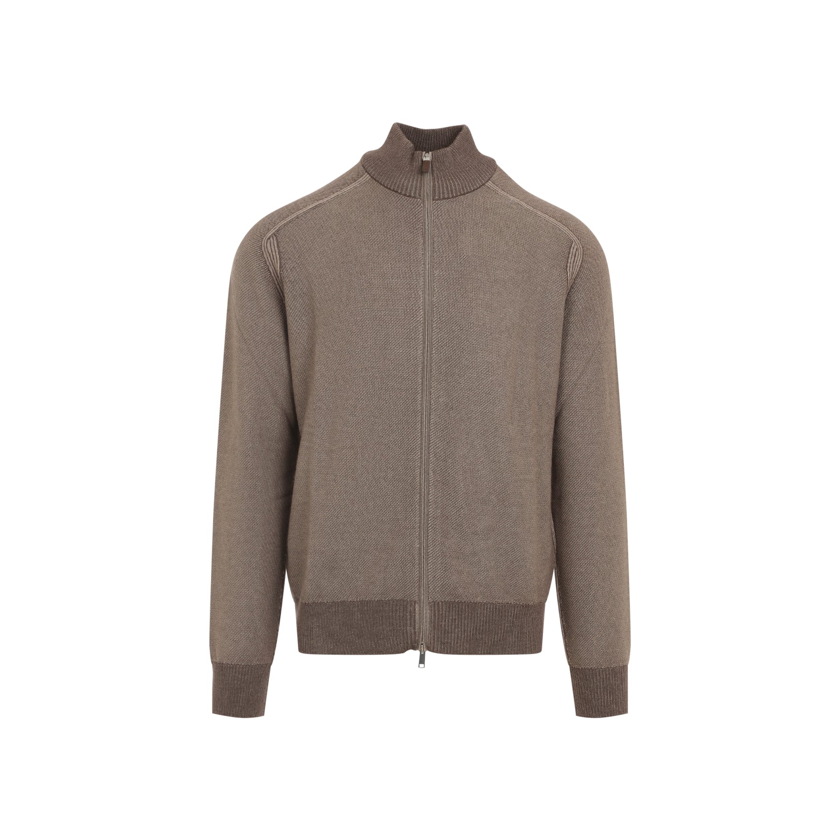 ZEGNA Cashmere and Silk Full Zip Pullover - FW25 Edition