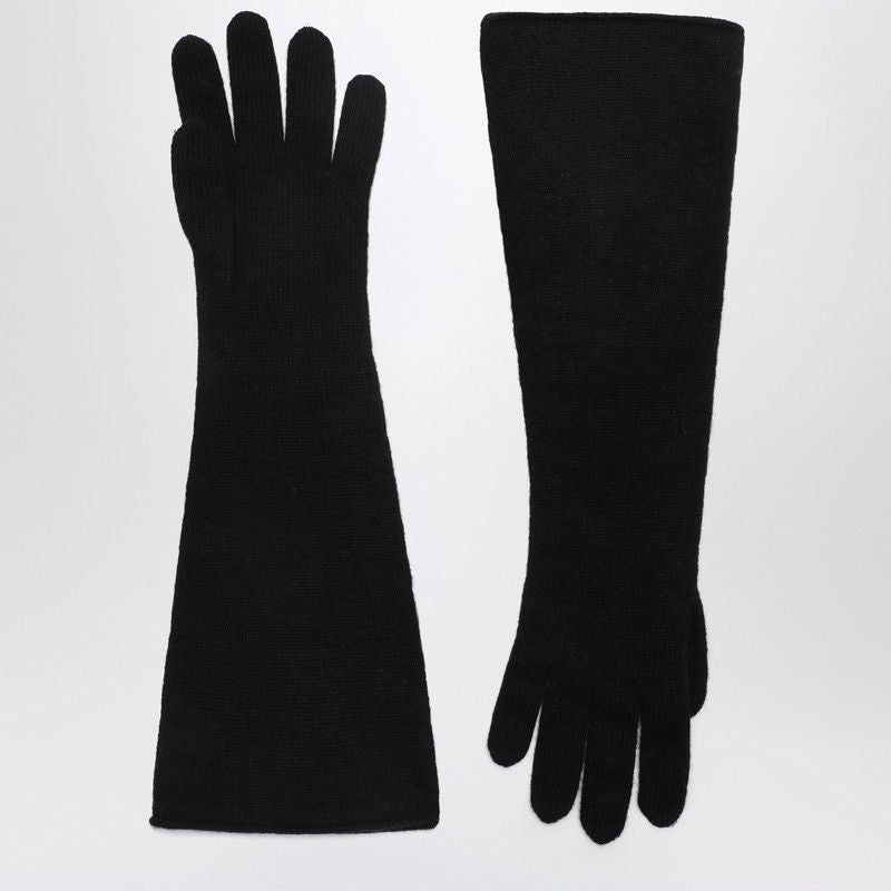 DARKPARK Elegant Cashmere Touch Long Gloves for Women
