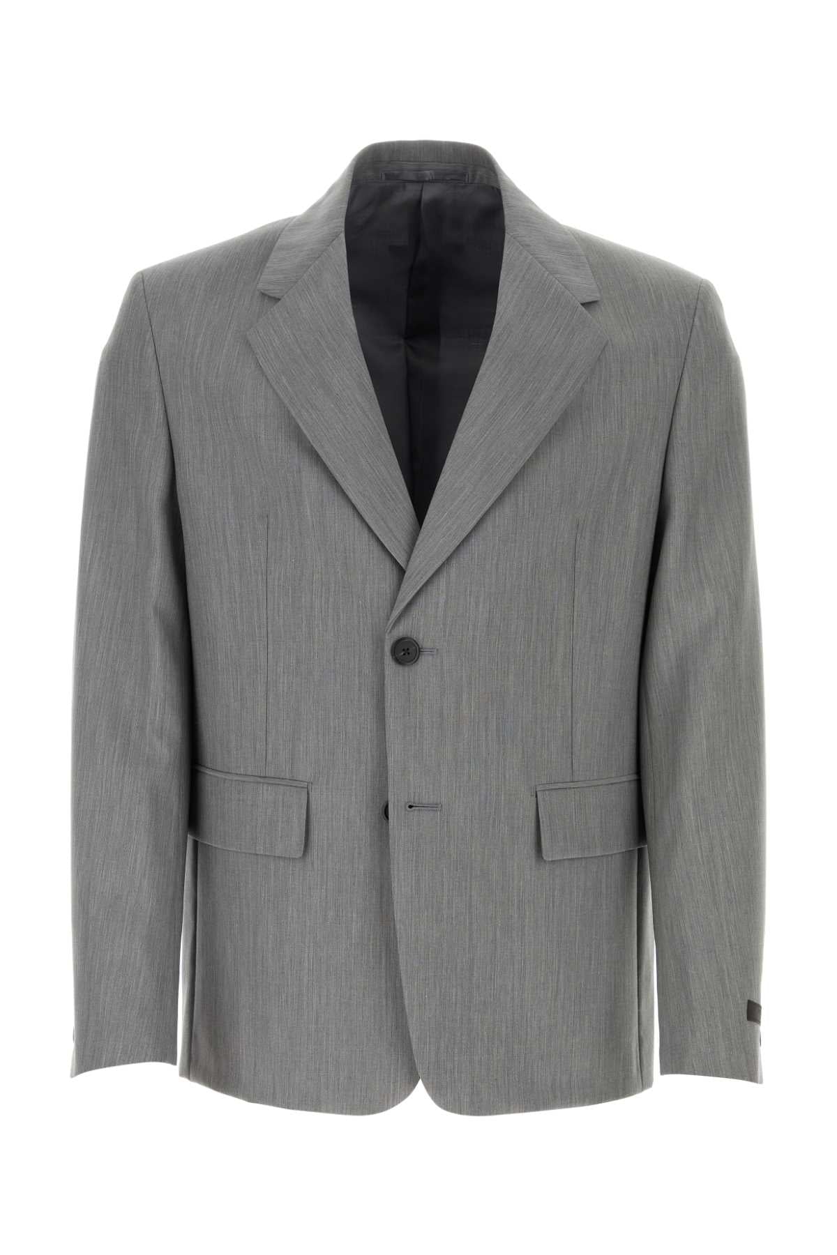 PRADA Wool Blend Blazer for Men - Fall/Winter 2025