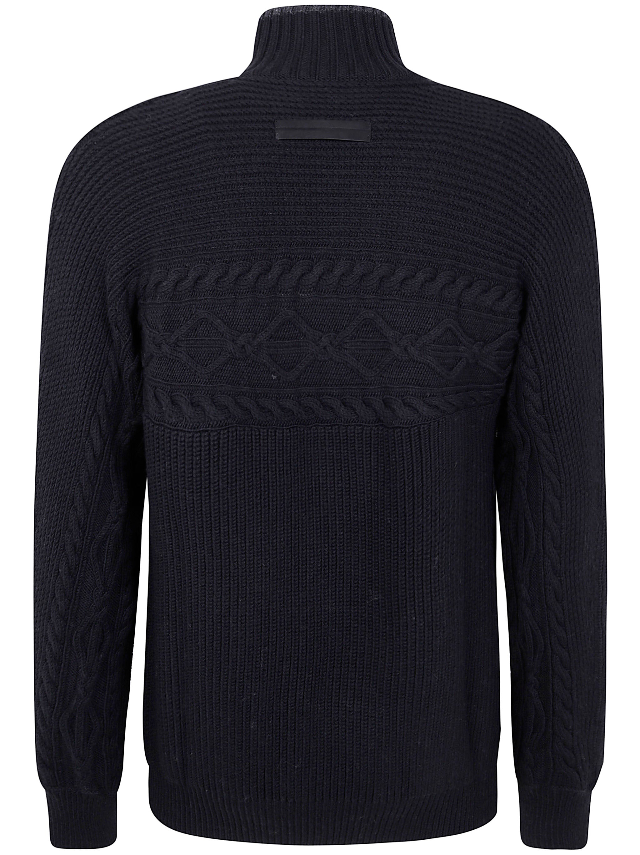 ZEGNA Pure Wool Pearl Stitch High Neck Sweater