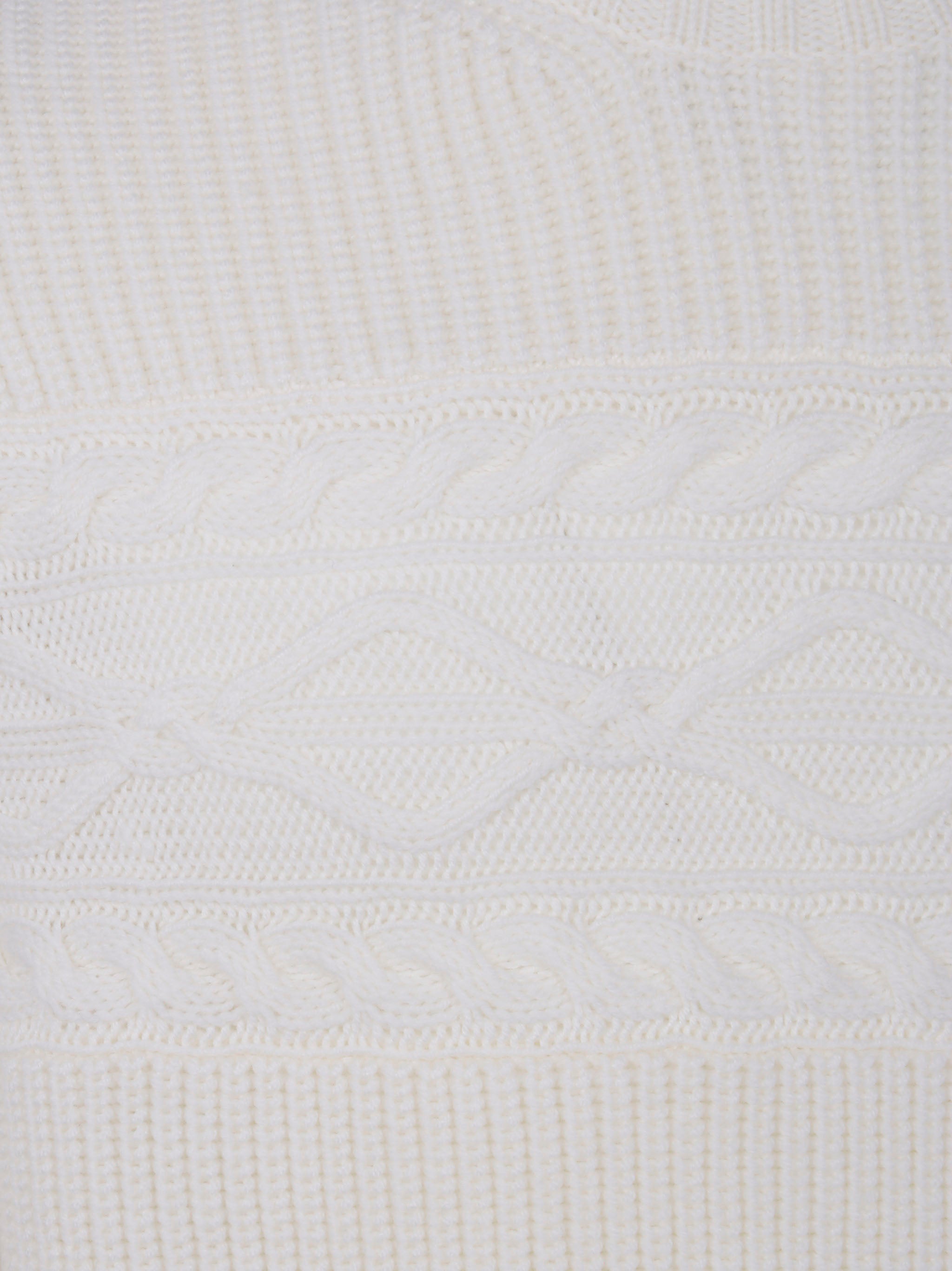 ZEGNA High Neck Pure Wool Pearl Stitch Sweater