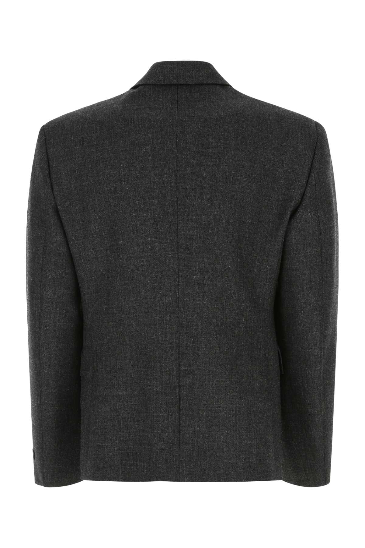 PRADA Melange Wool Blazer for Men - Fall 2022 Collection