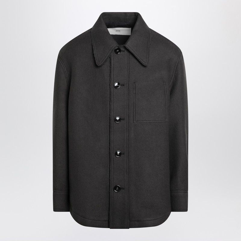 AMI PARIS Wool Shirt with Pockets for Men - FW25 Collection