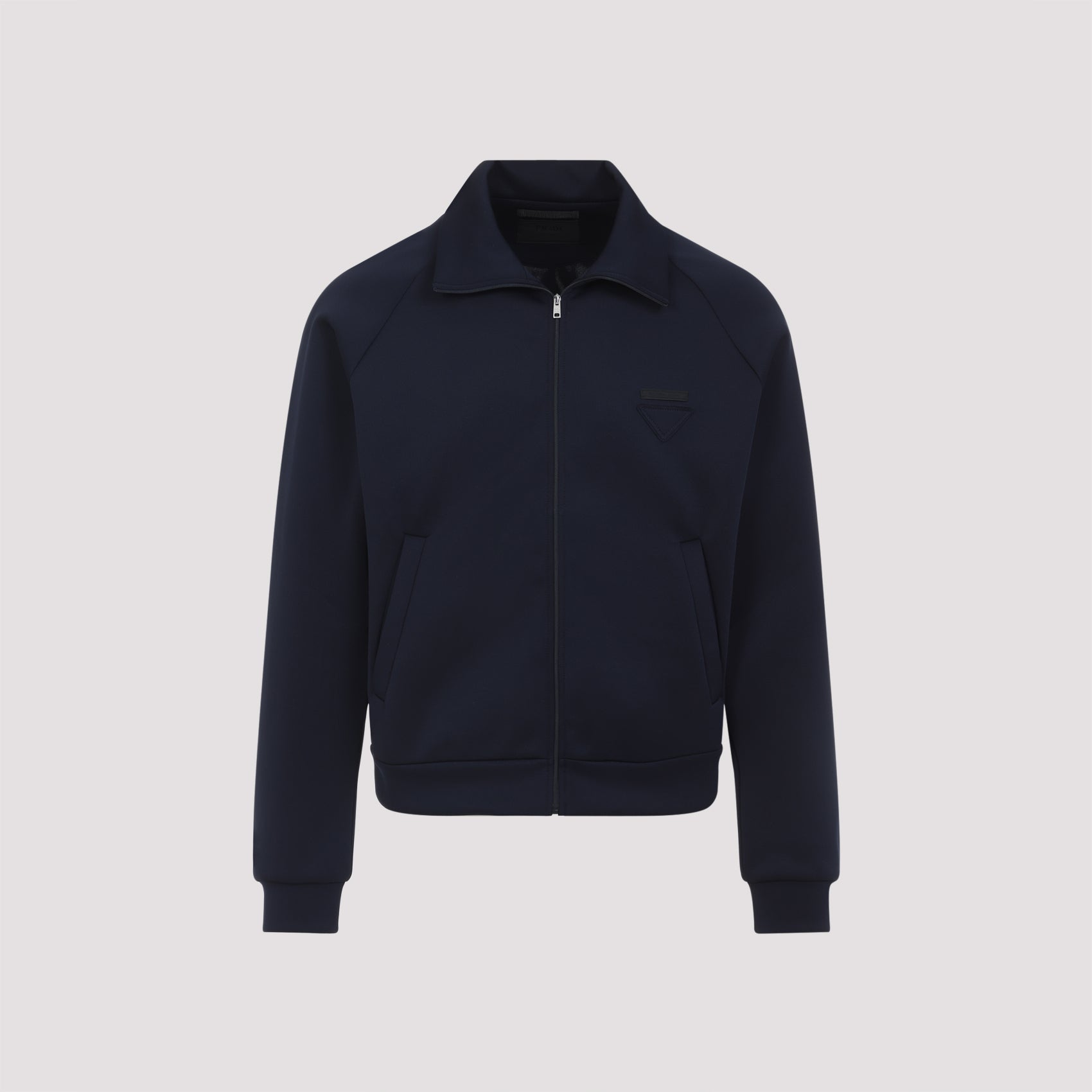 PRADA Techno Fabric Full-Zip Sweatshirt - Men's Design for FW25
