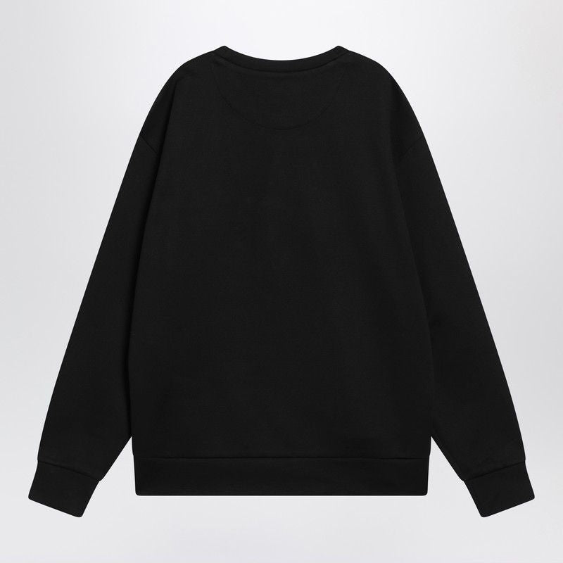 PRADA Men's Triangle Logo Crew Neck Sweatshirt