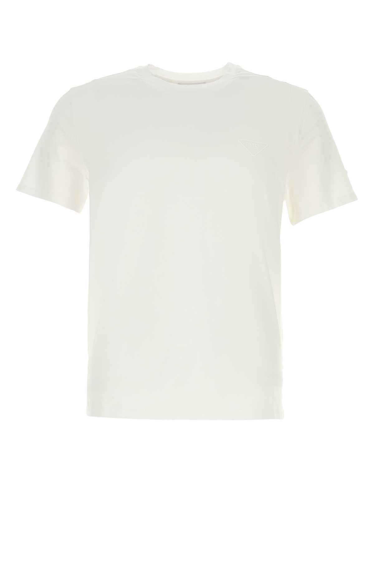 PRADA Cotton T-Shirt for Men - SS26 Collection