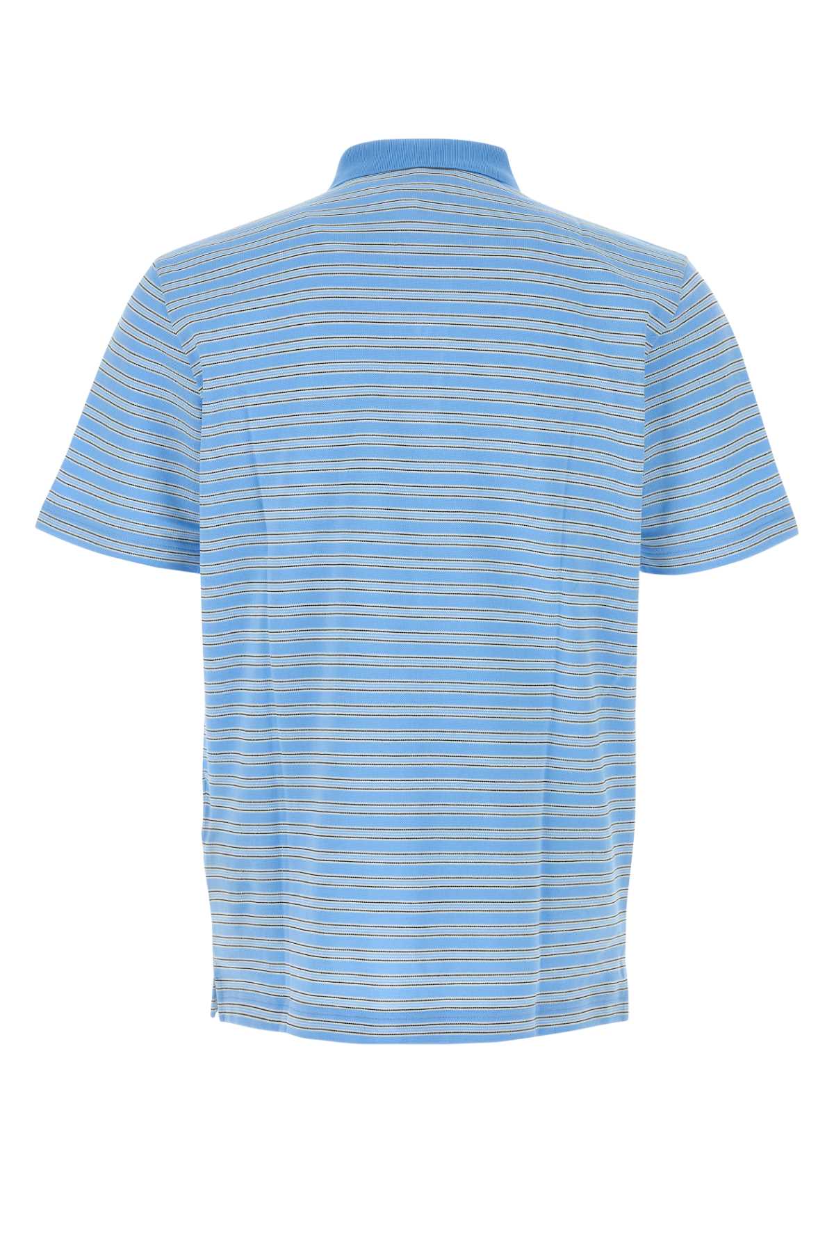 PRADA Embroidered Piquet Polo Shirt for Men - FW25