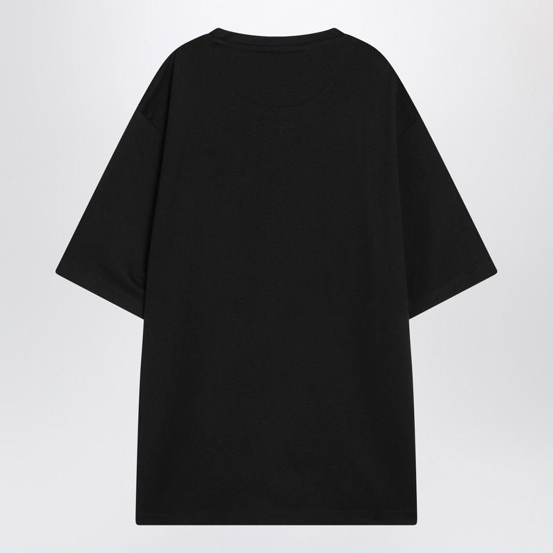 PRADA Oversized T-Shirt with Logo Triangle - FW25