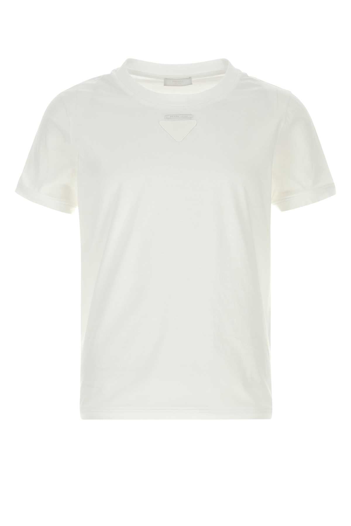 PRADA Cotton T-Shirt for Men - SS26 Collection