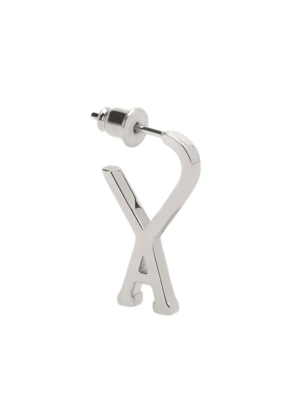 AMI PARIS Mini Hoop Earrings with Signature Monogram