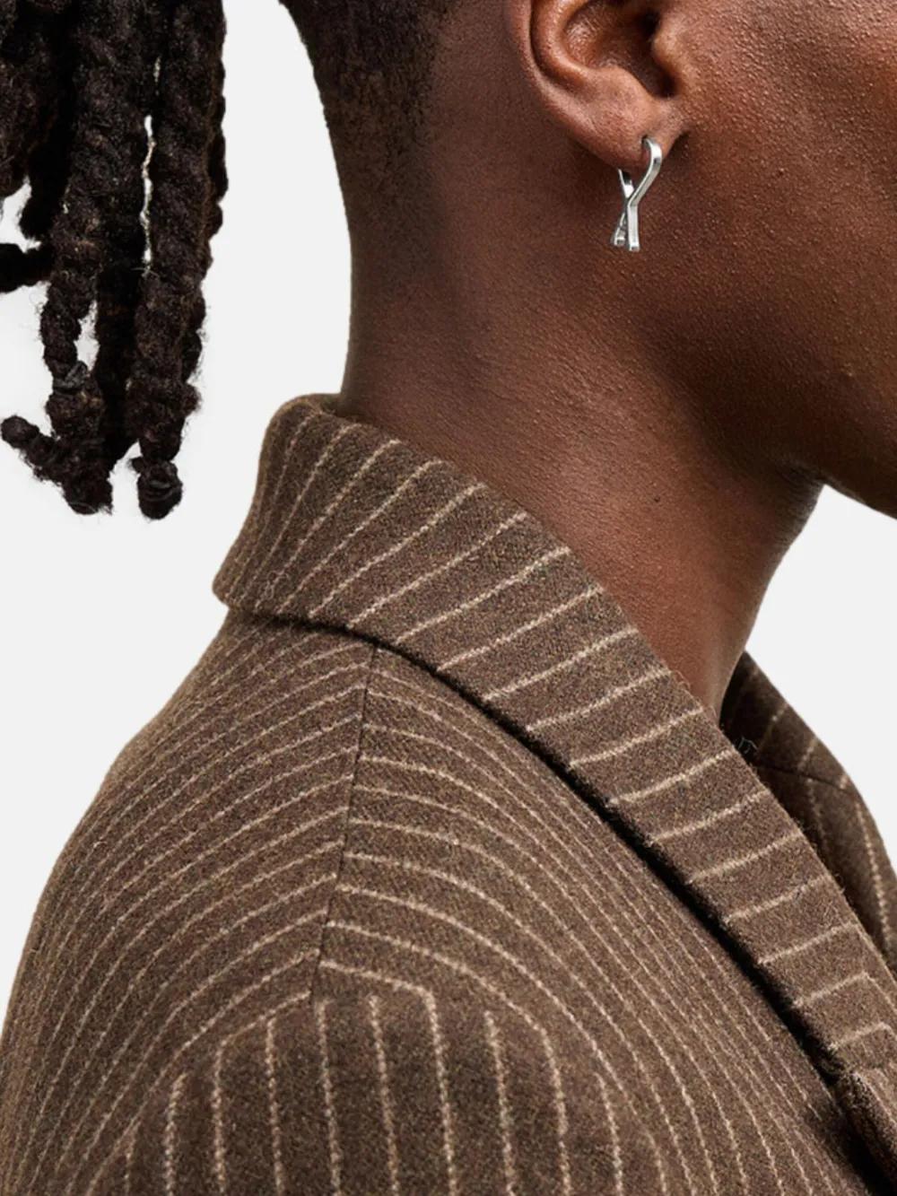 AMI PARIS Mini Hoop Earrings with Signature Monogram