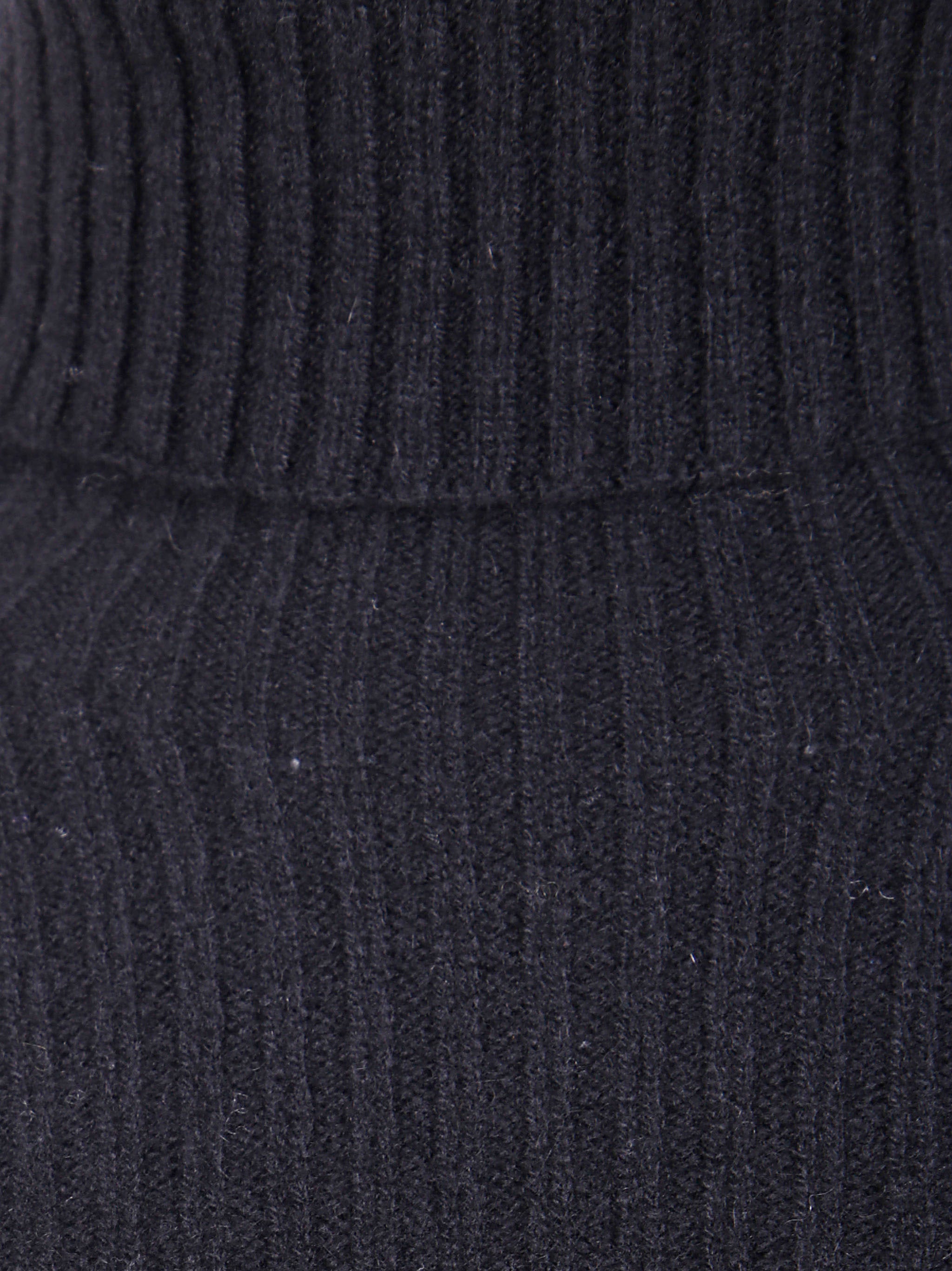 UMA WANG High Neck Rib Top