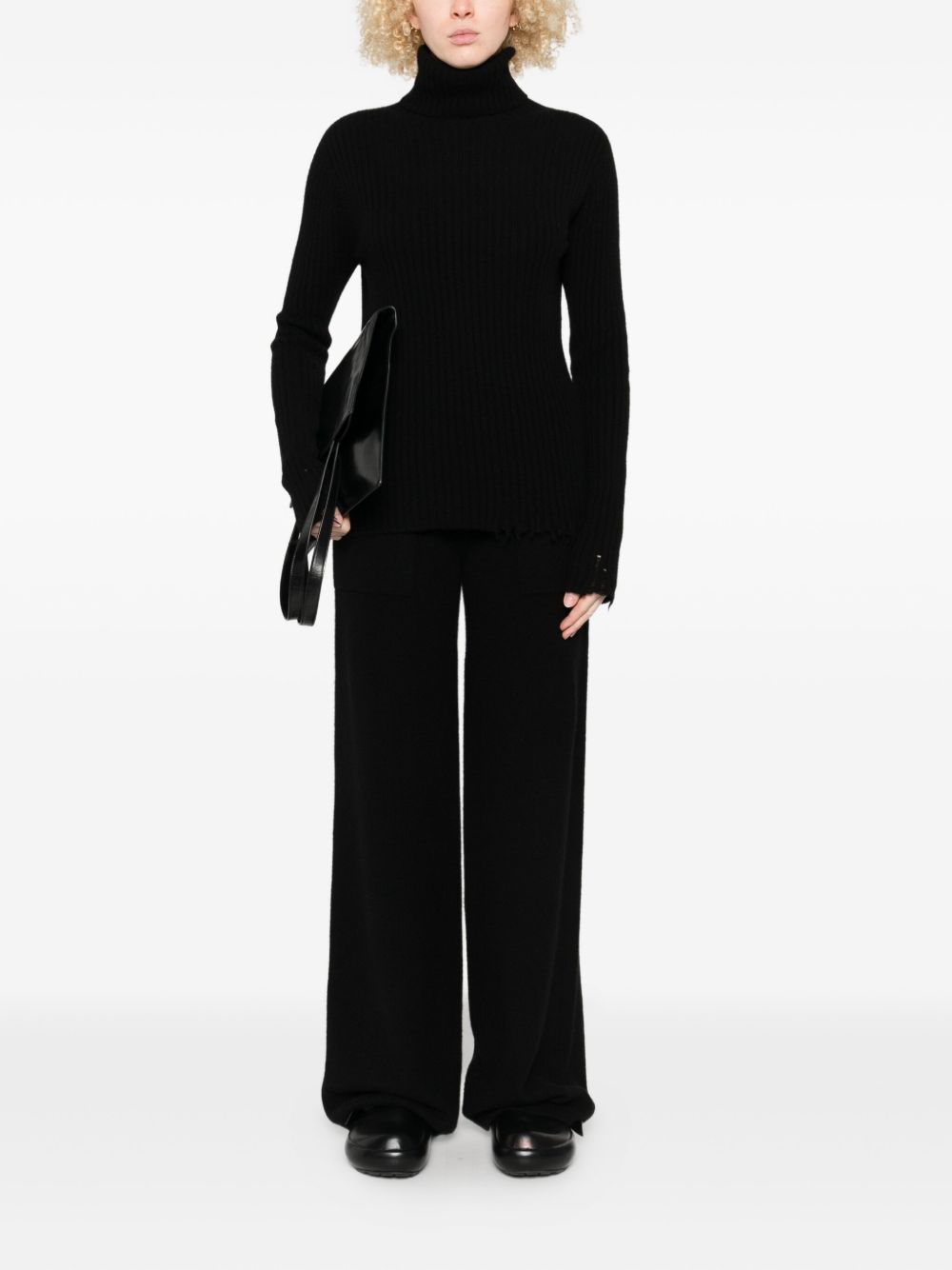 UMA WANG Cashmere Straight Leg Trousers