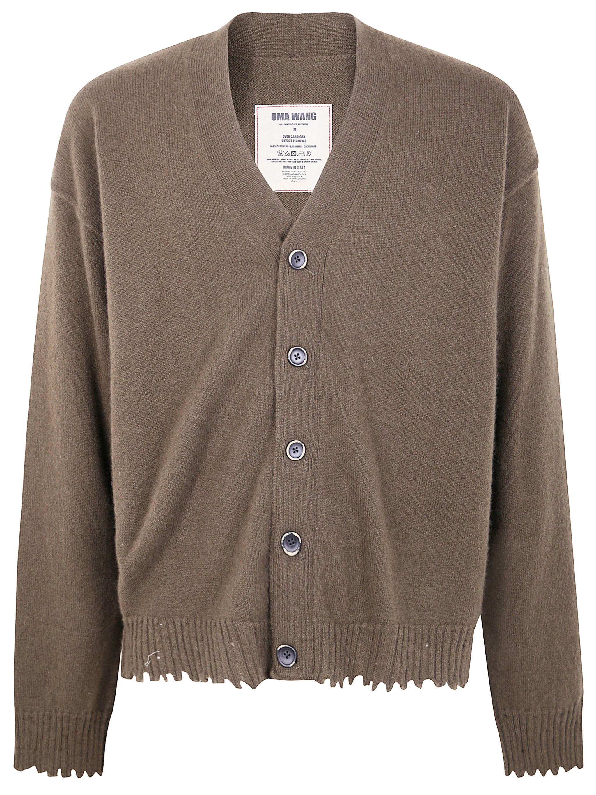 UMA WANG Over Cardigan for Men - FW25 Collection