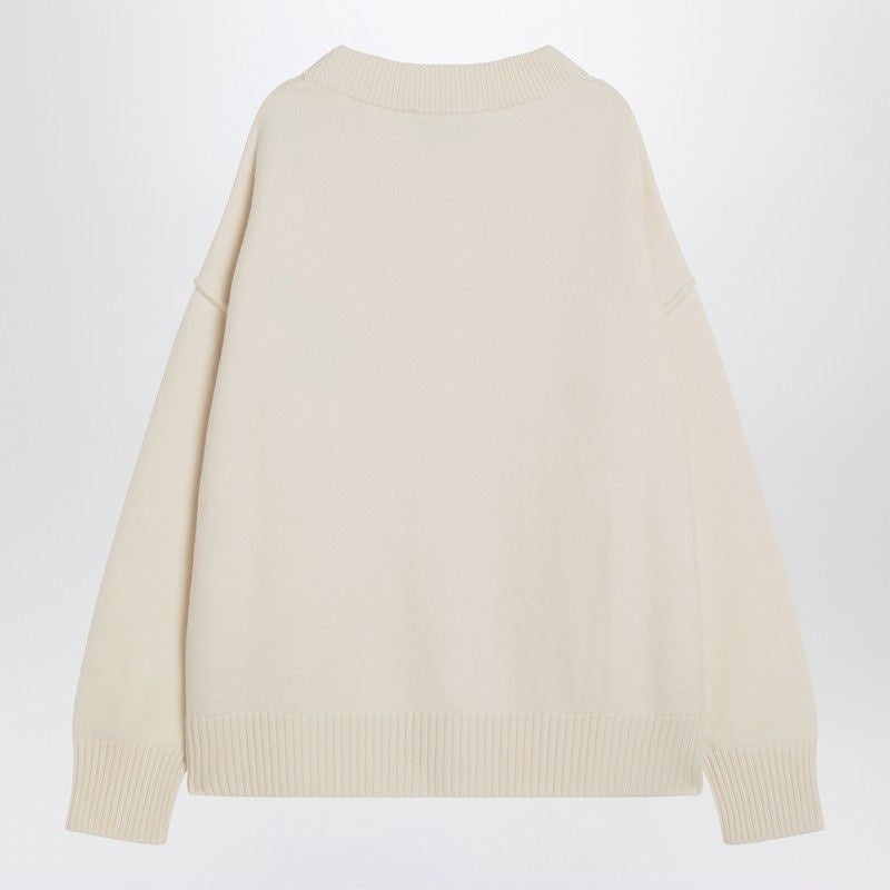 AMI PARIS AMI OF COEUR Wool Cardigan for Men - FW25