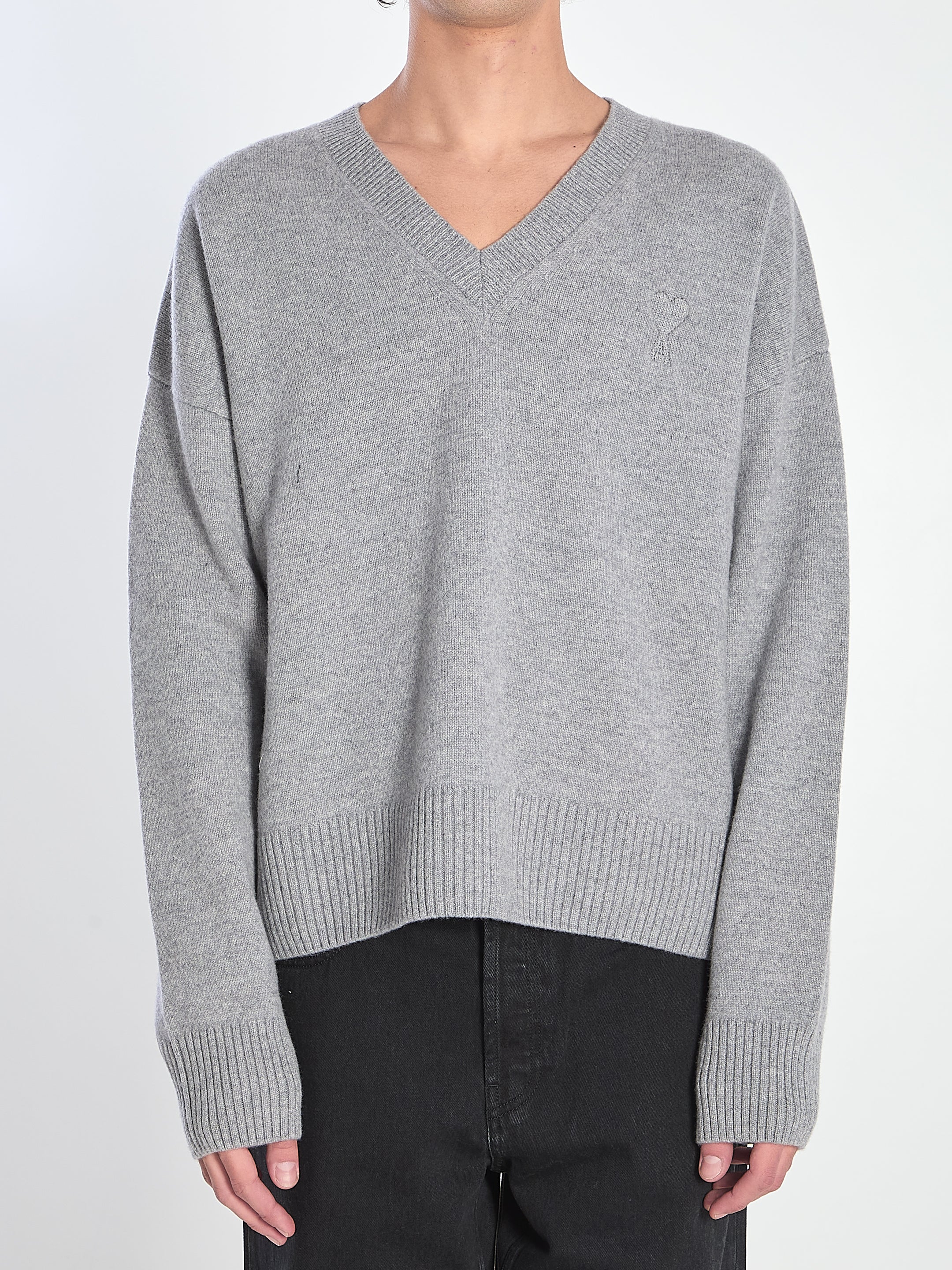 AMI PARIS Wool Blend Sweater for Men - FW25 Collection