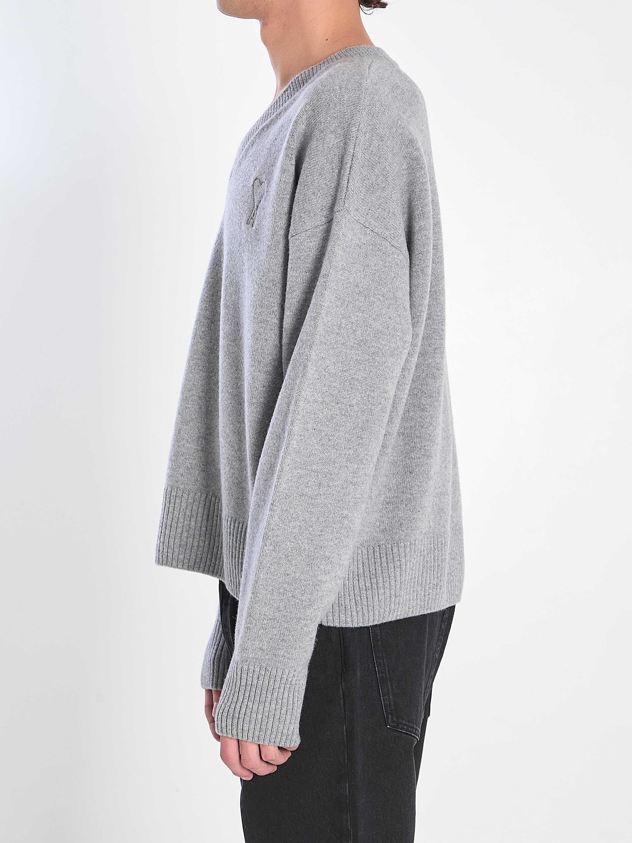 AMI PARIS Wool Blend Sweater for Men - FW25 Collection