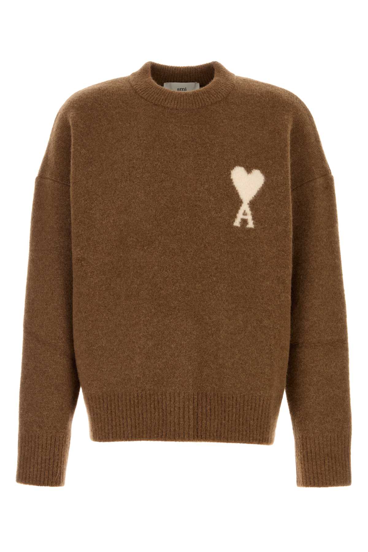 AMI PARIS Men's Stretch Alpaca Blend Sweater