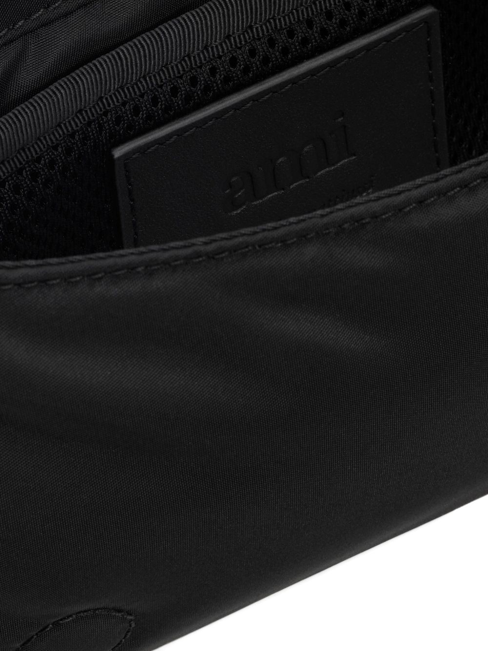 AMI PARIS Adjustable Shoulder Bag with Logo Patch