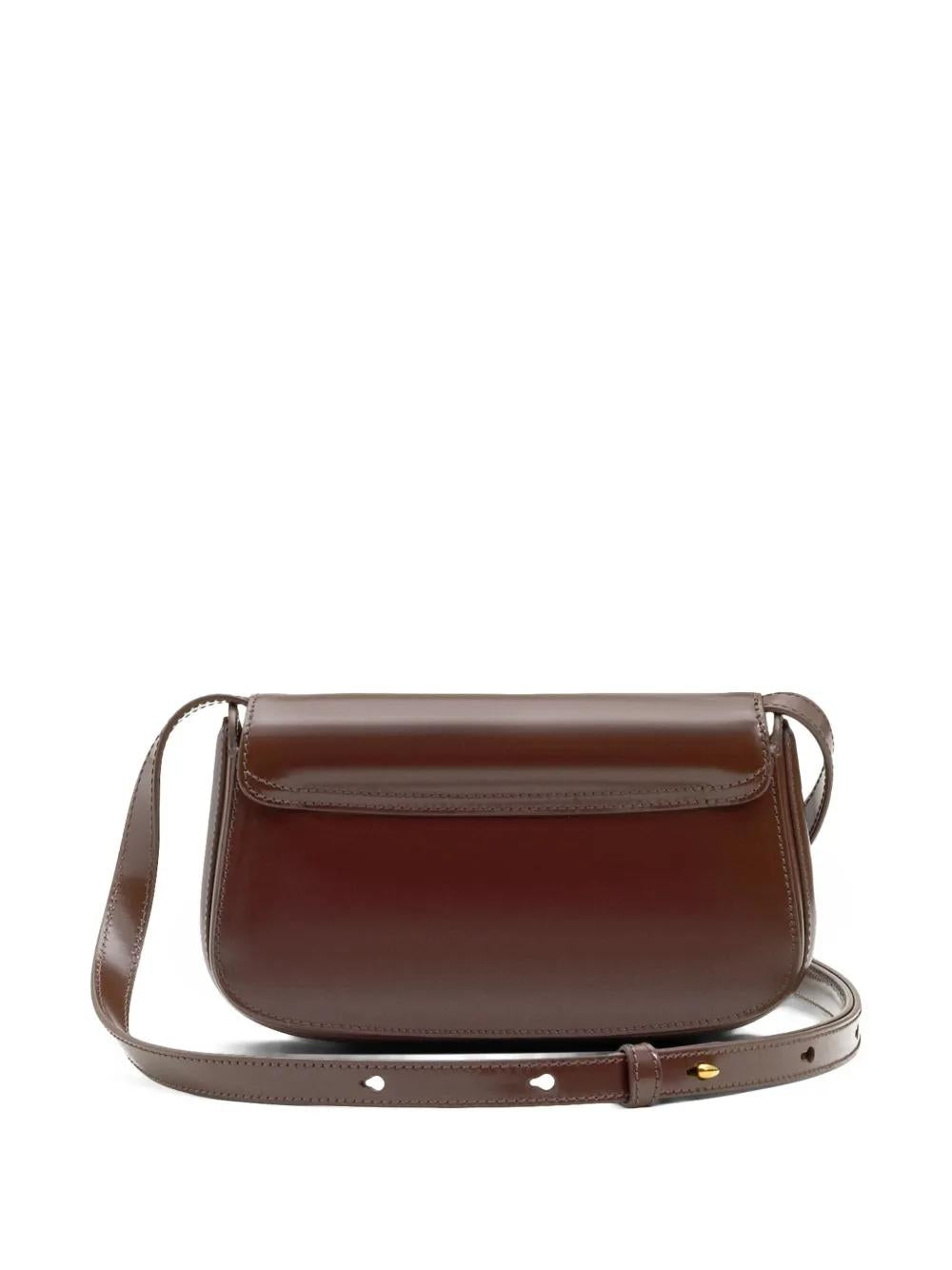 AMI PARIS Mini Leather Crossbody Handbag