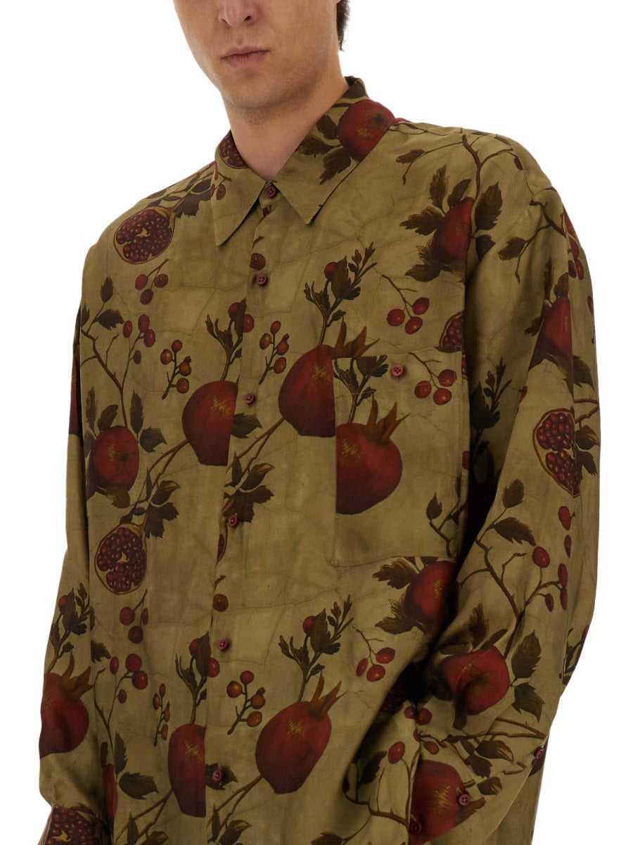 UMA WANG Pomegranate Print Shirt - Size L