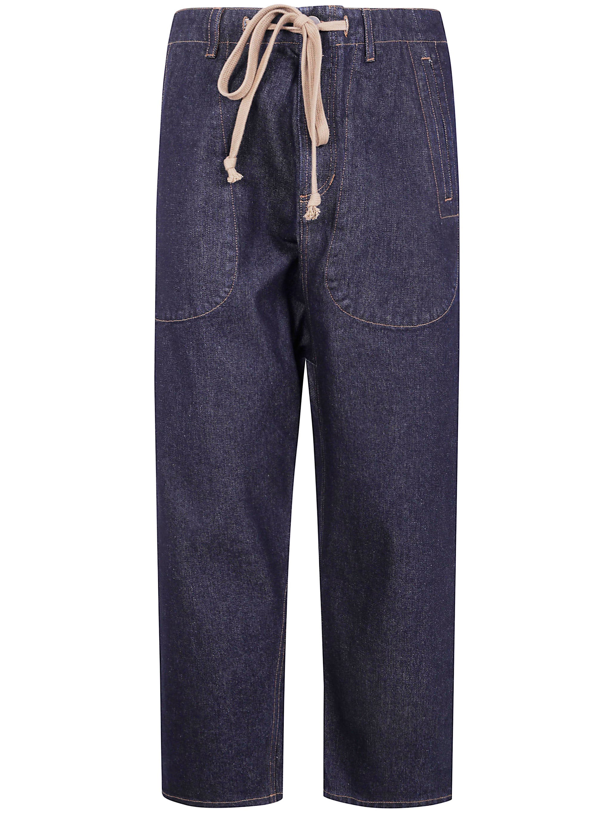 UMA WANG Classic Denim-Inspired Pyjama Pants for Men